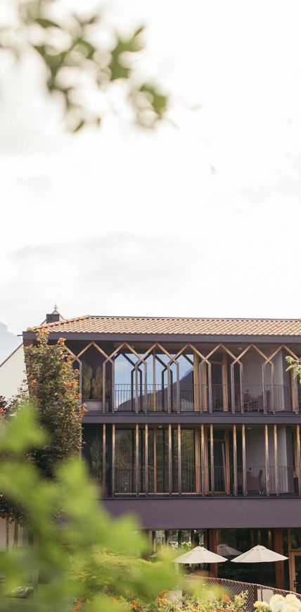 Die Fassade unseres Hotels